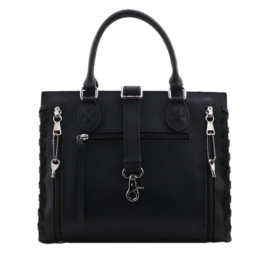 CONCEALED CARRY EMMA LEATHER SATCHEL