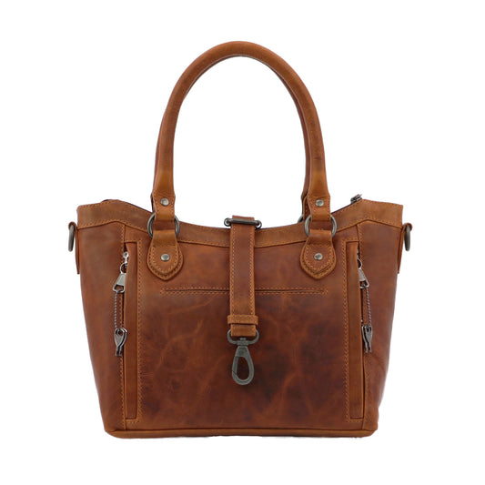 CONCEALED CARRY SADIE LEATHER SATCHEL