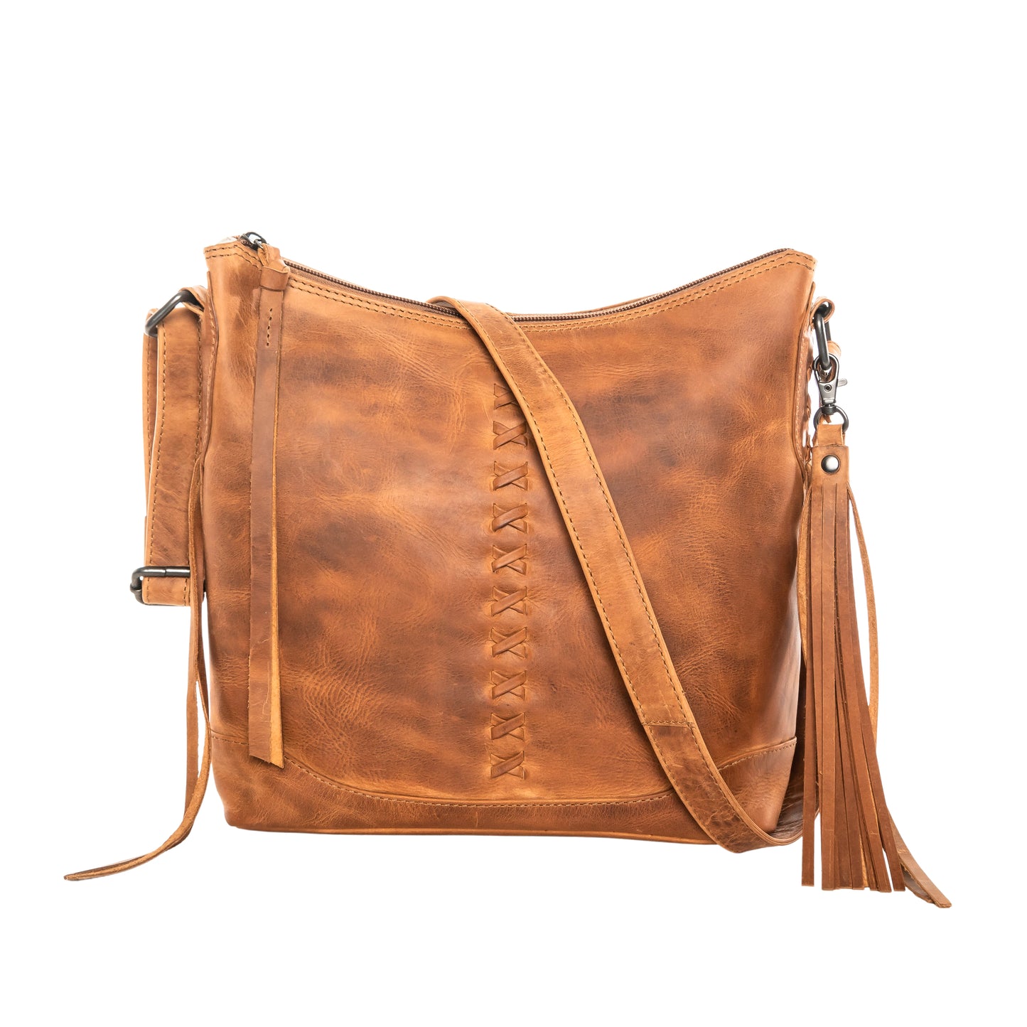 CONCEALED CARRY BLAKE SCOOPED LEATHER CROSSBODY