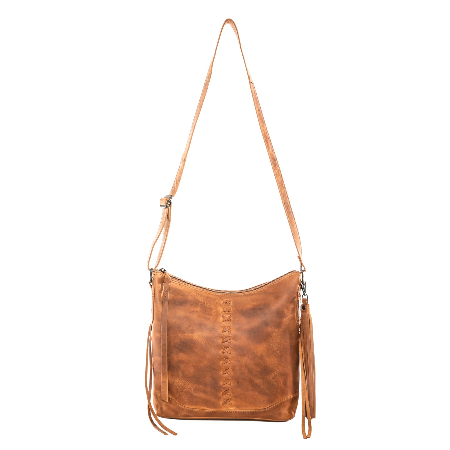 CONCEALED CARRY BLAKE SCOOPED LEATHER CROSSBODY