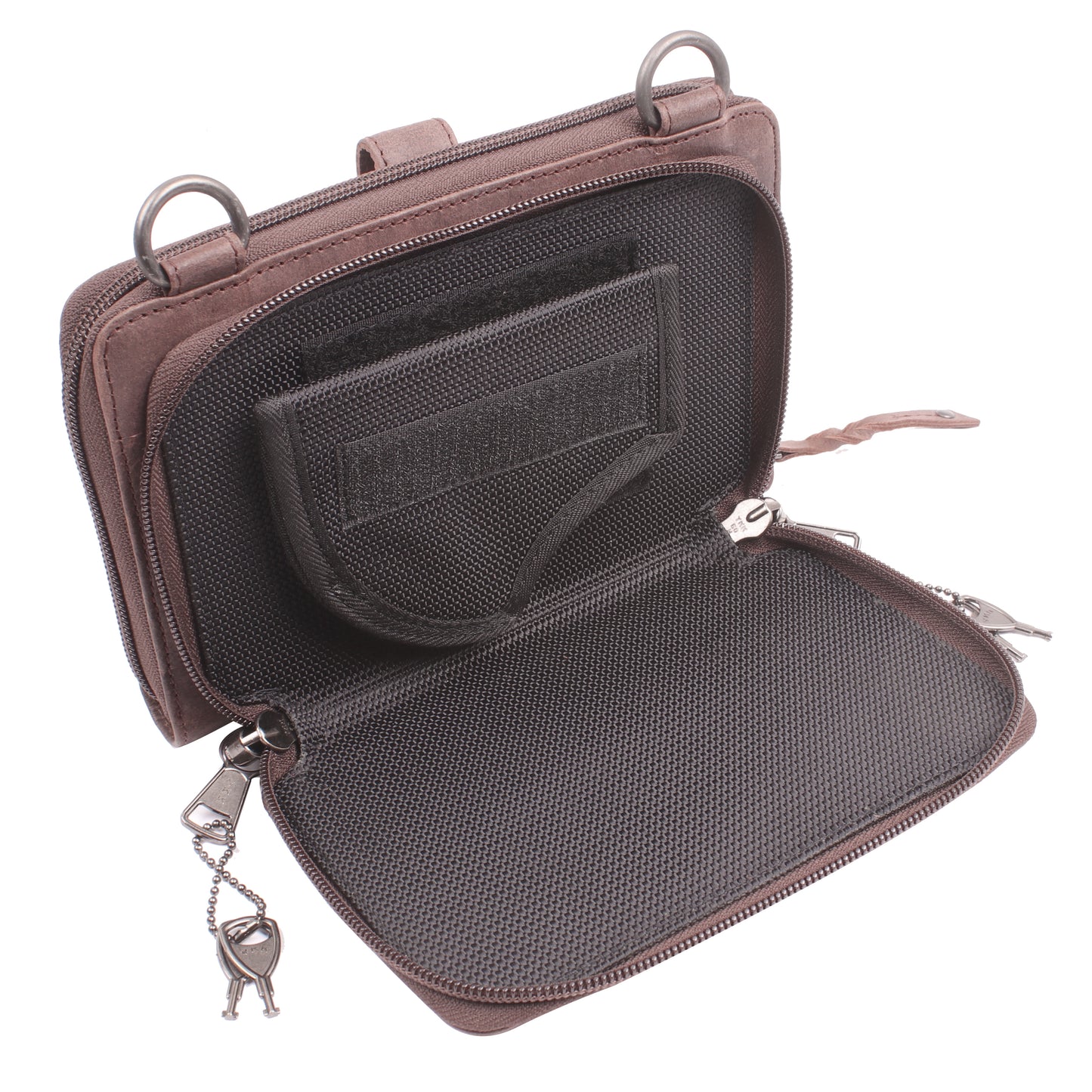 CONCEALED CARRY MILLIE LEATHER CROSSBODY ORGANIZER