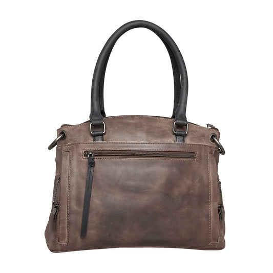 CONCEALED CARRY WHITELY LEATHER SATCHEL