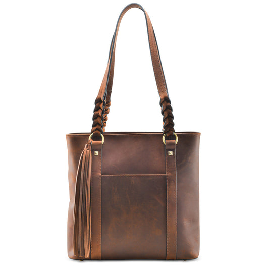 CONCEALED CARRY BELLA LEATHER TOTE