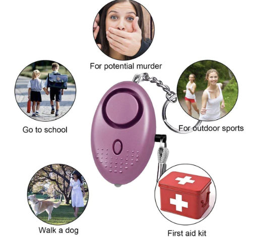 PERSONAL SELF-DEFENSE SECURITY ALARM KEYCHAINS