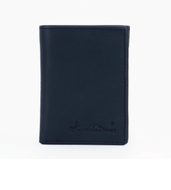 Genuine Leather Men's Tri-Fold Wallet