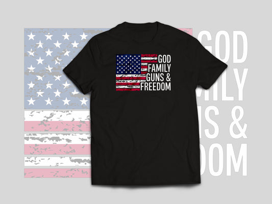 God, Family, Guns & Freedom T-Shirt