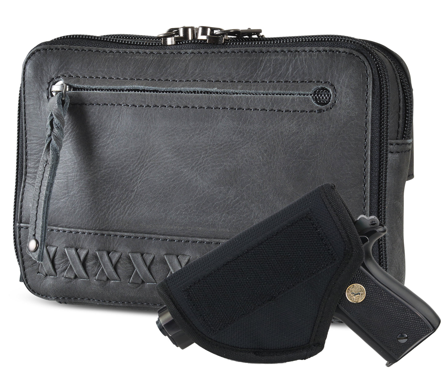 CONCEALED CARRY KAILEY LEATHER PURSE PACK