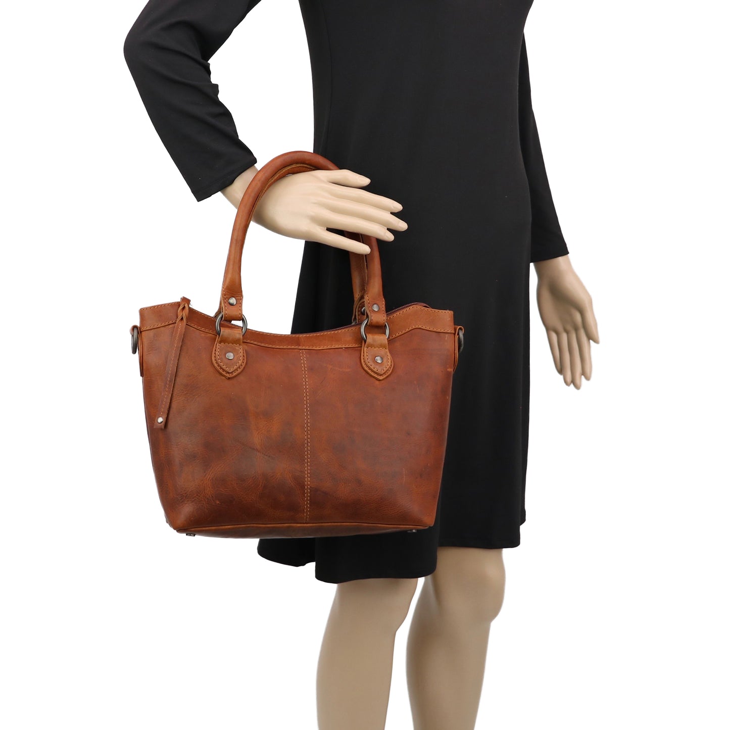 CONCEALED CARRY SADIE LEATHER SATCHEL