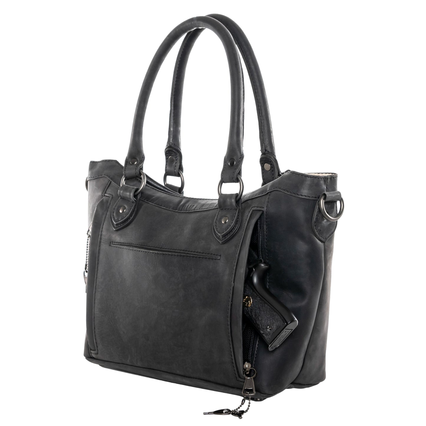 CONCEALED CARRY SADIE LEATHER SATCHEL