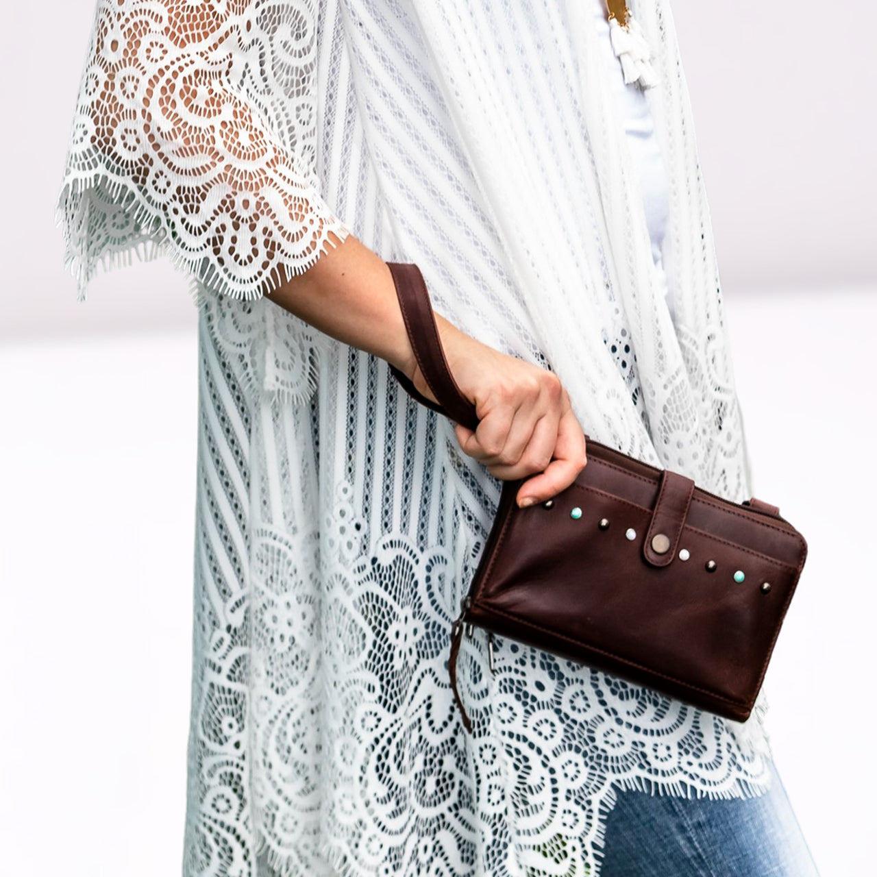 CONCEALED CARRY MILLIE LEATHER CROSSBODY ORGANIZER