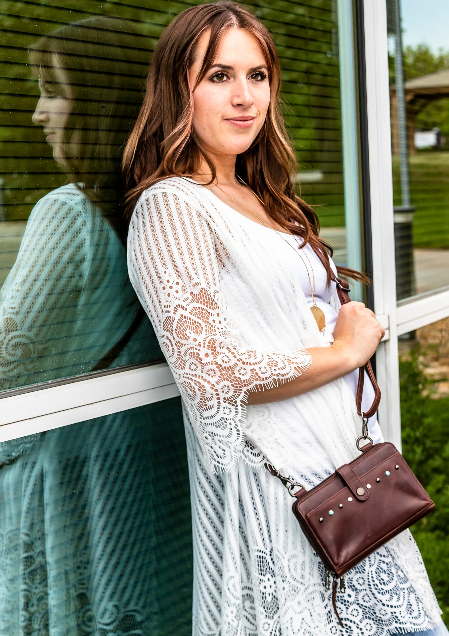 CONCEALED CARRY MILLIE LEATHER CROSSBODY ORGANIZER