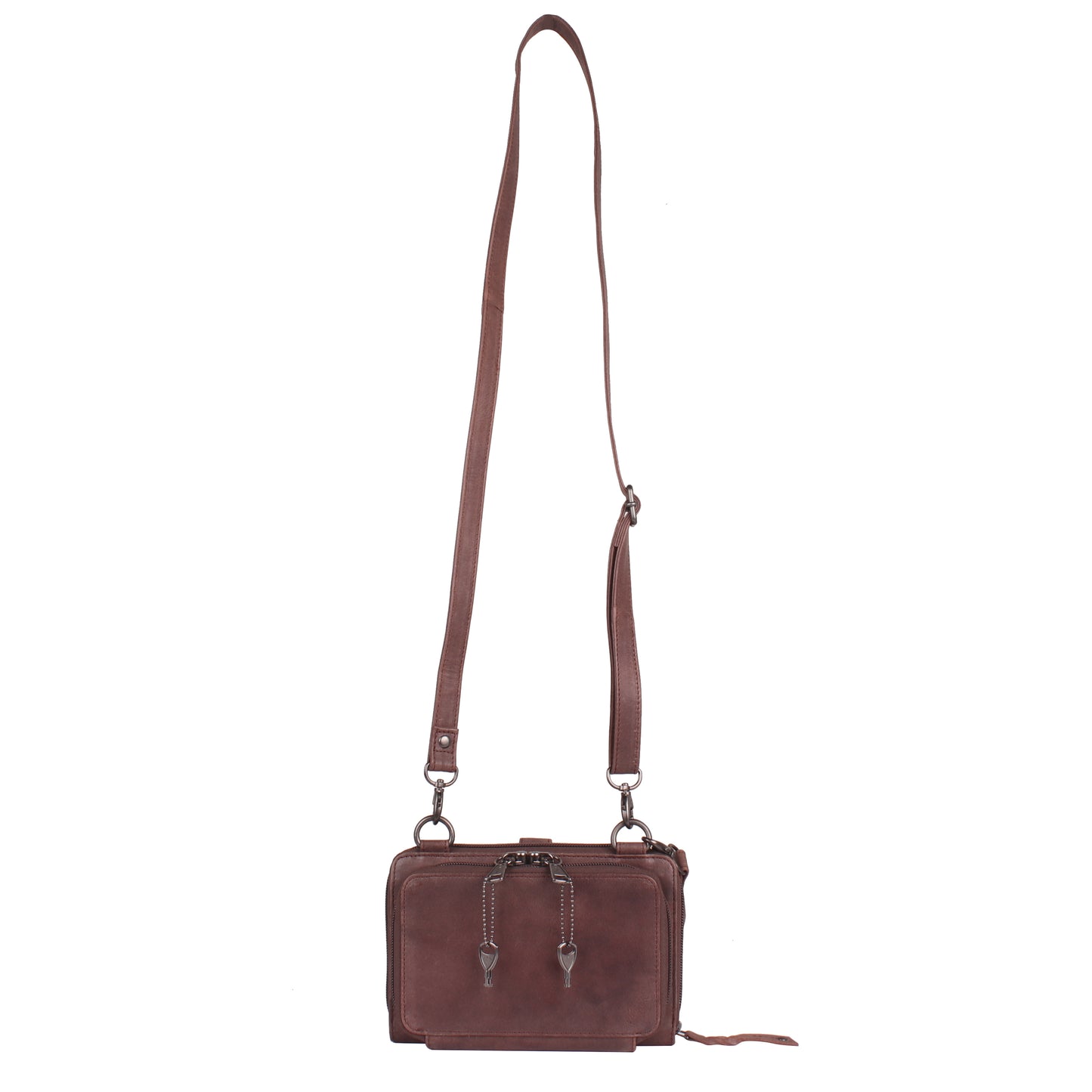 CONCEALED CARRY MILLIE LEATHER CROSSBODY ORGANIZER