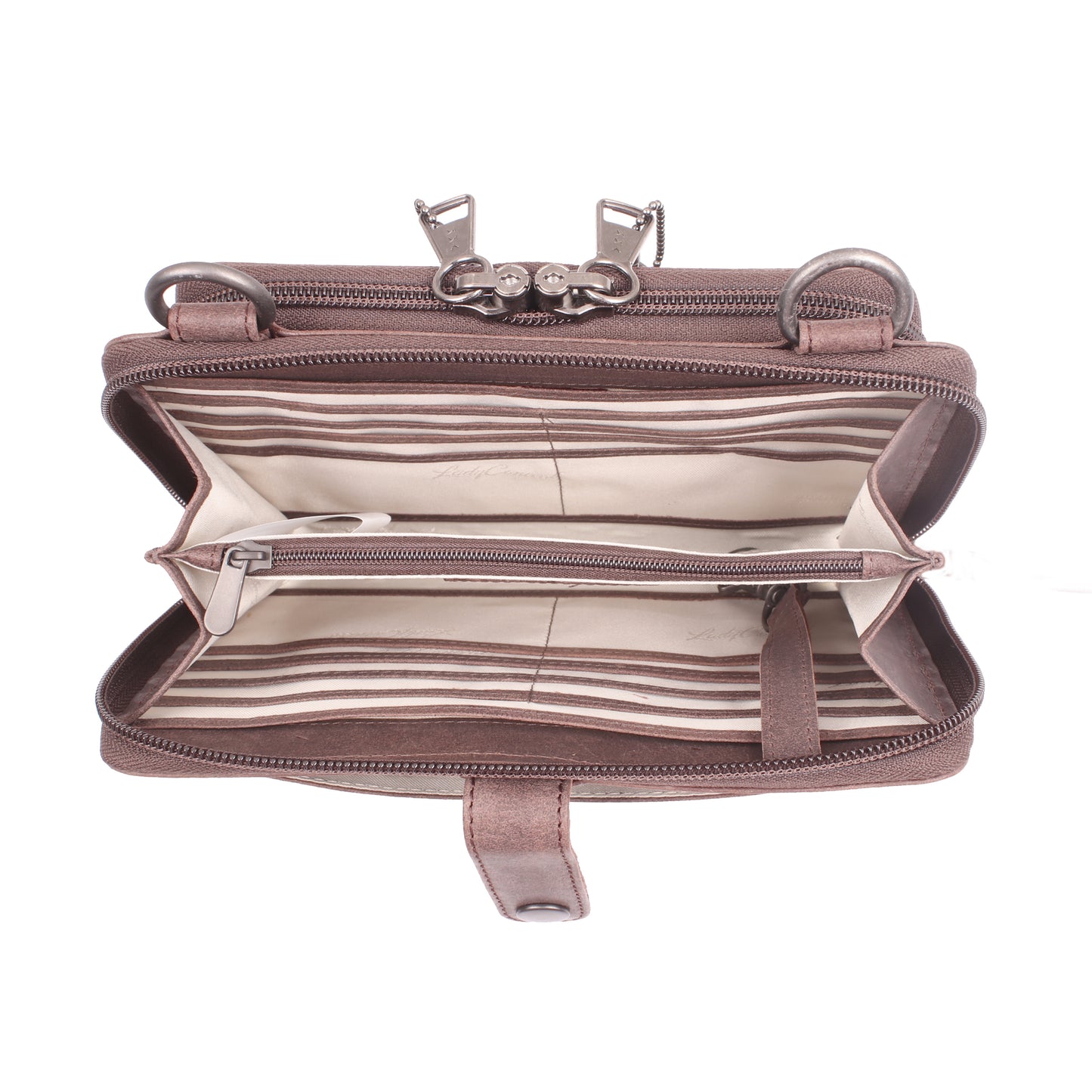 CONCEALED CARRY MILLIE LEATHER CROSSBODY ORGANIZER
