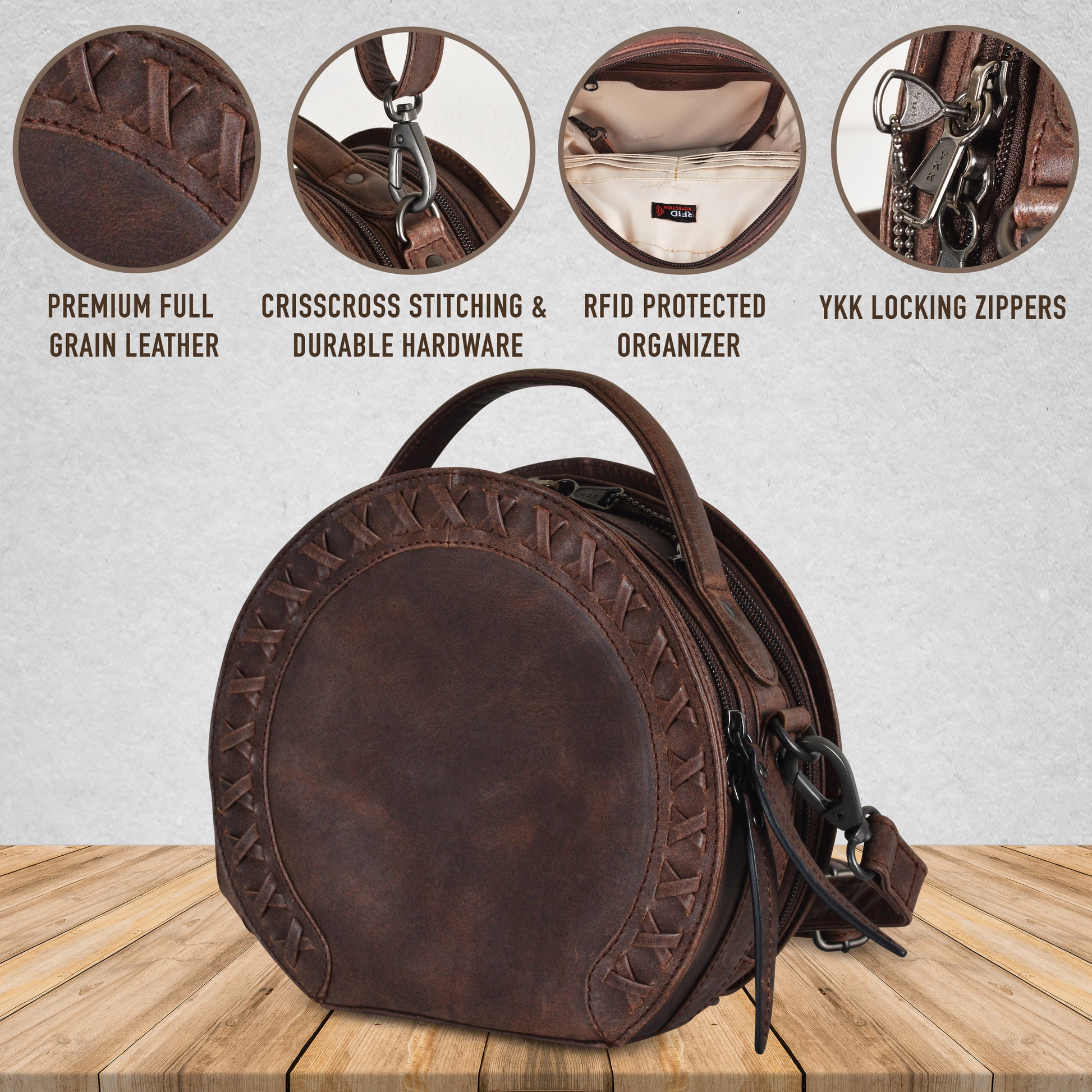 Conceal Carry Kailey Leather Purse Pack