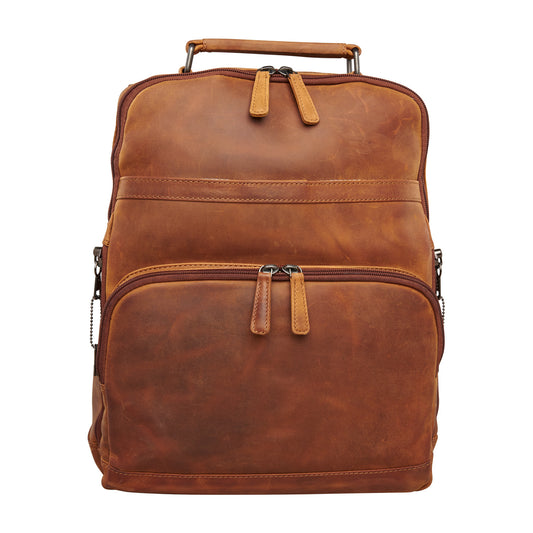 CONCEALED CARRY QUINN UNISEX LEATHER BACKPACK