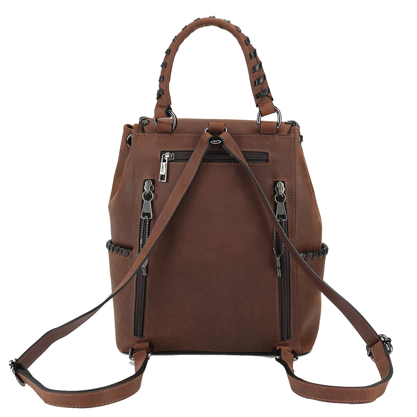 CONCEALED CARRY ALLIE LEATHER BACKPACK