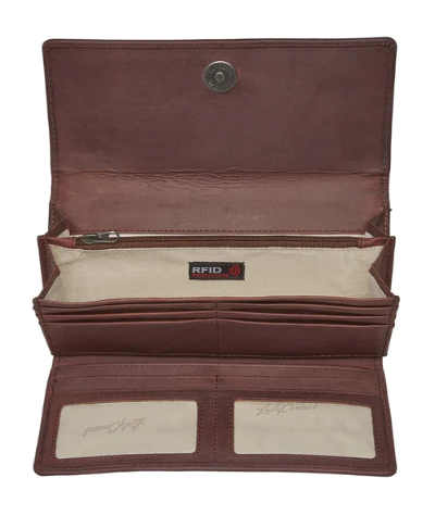 HOPE RFID LEATHER LACED WALLET