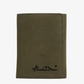 Genuine Leather Men's Tri-Fold Wallet